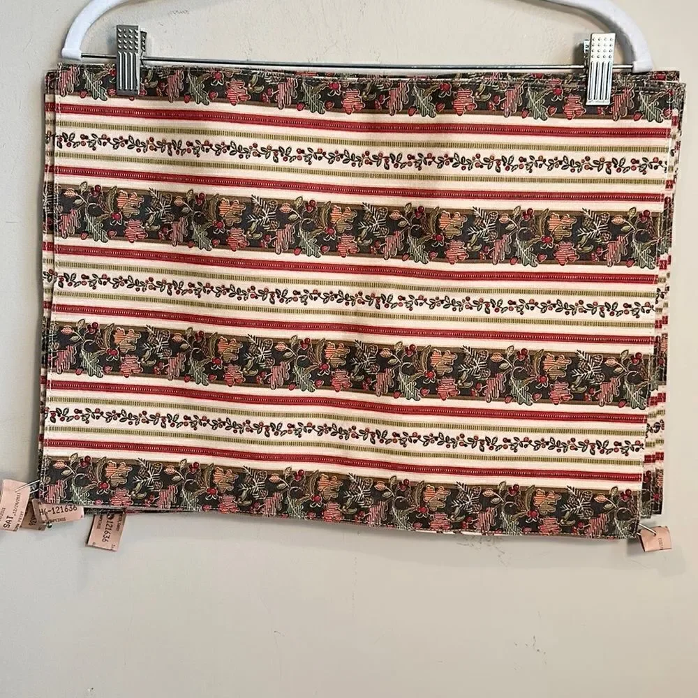 Grannycore Floral 2-sided Placemats Decor (6) 18”x13”